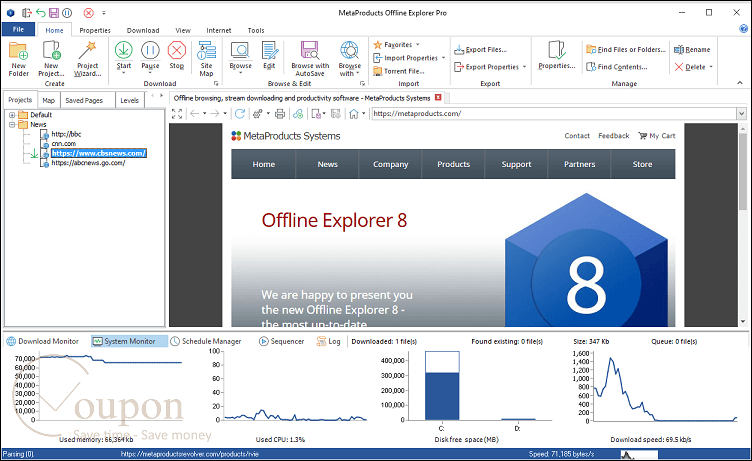 Metaproducts Offline Explorer Pro Coupon