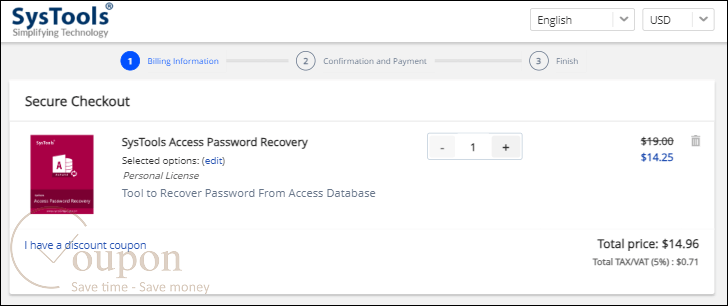 Systools Access Password Recovery Coupon Code