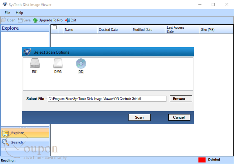 Systools Disk Image Viewer Screenshot