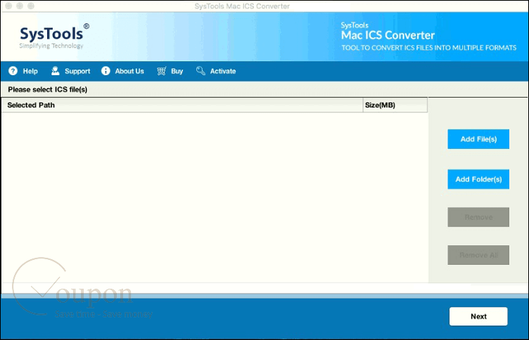 Systools Mac Ics Converter Screenshot