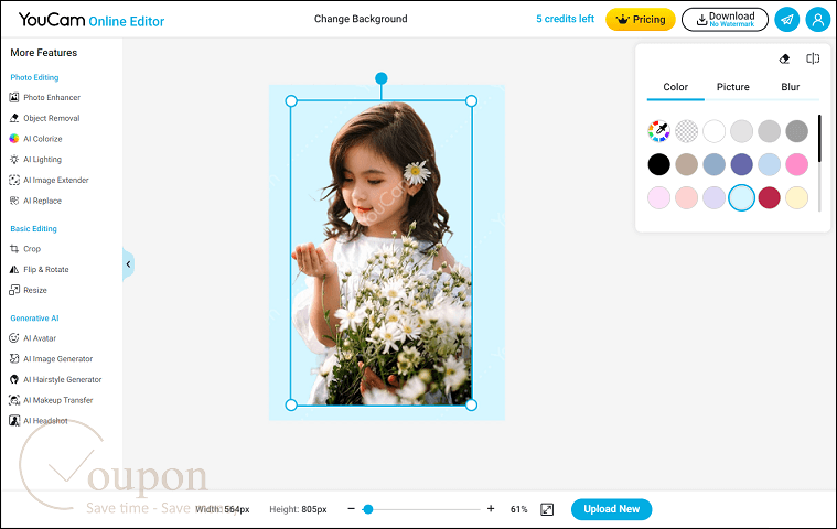 Youcam Online Editor Screenshot
