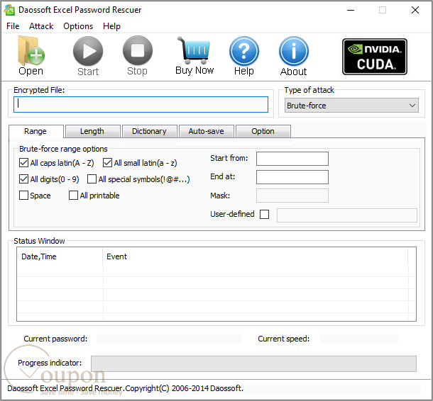 Daossoft Excel Password Rescuer Screenshot