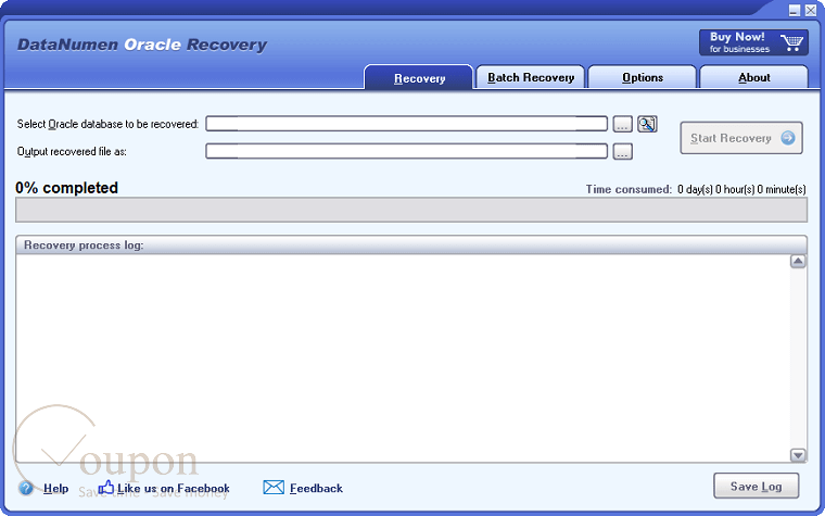 Datanumen Oracle Recovery Screenshot