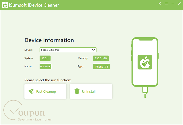 Isumsoft Idevice Cleaner Screenshot