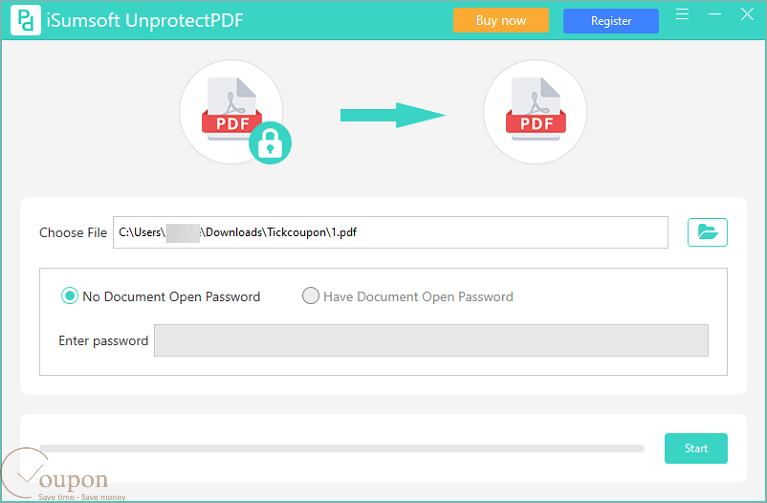 Isumsoft Unprotectpdf Screenshot