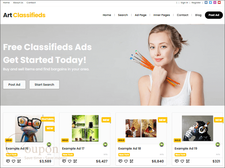 Premiumpress Classifieds Theme Screenshot