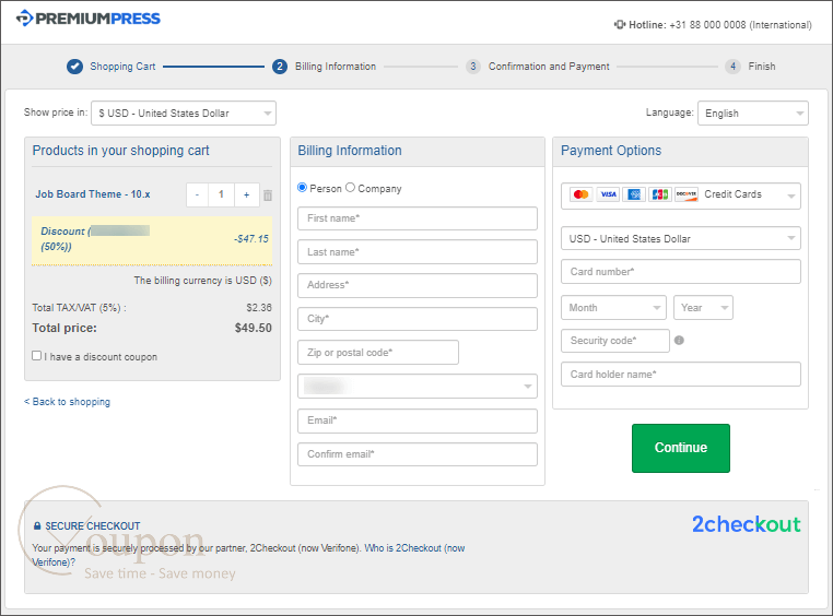 Premiumpress Job Board Theme Coupon Code