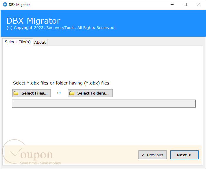 Recoverytools Dbx Migrator Screenshot