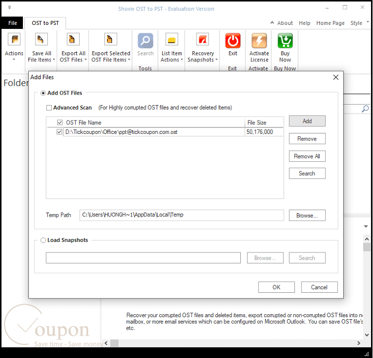 Shoviv Ost To Pst Screenshot