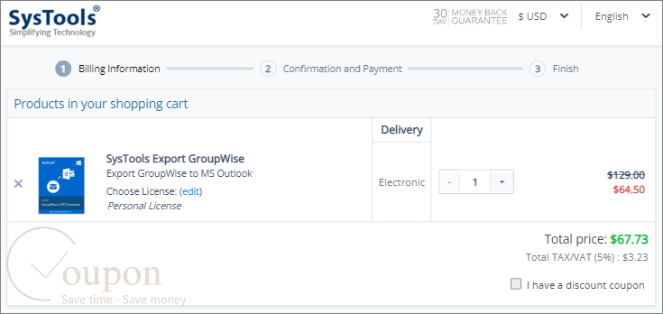 Systools Export Groupwise Coupon Code