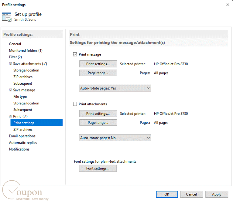 Automatic Email Processor Screenshot