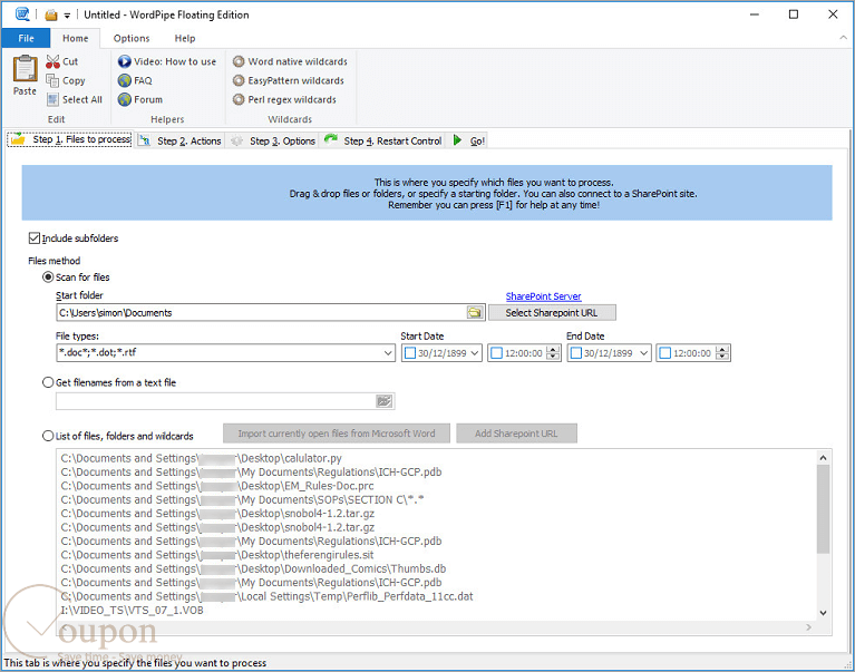 Datamystic Wordpipe Screenshot