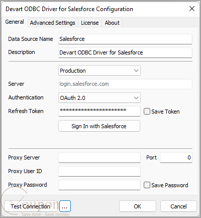 Devart Odbc Driver For Salesforce Screenshot