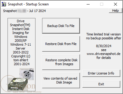 Drive Snapshot Screenshot