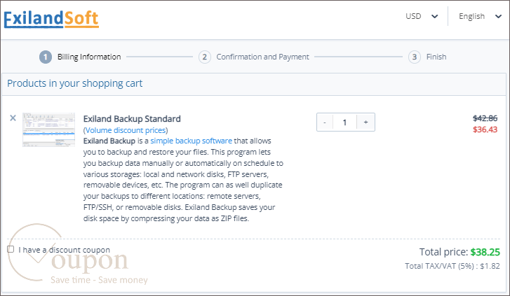Exiland Backup Coupon Code