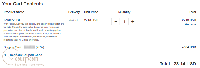 Gillmeister Folder2List Coupon Code