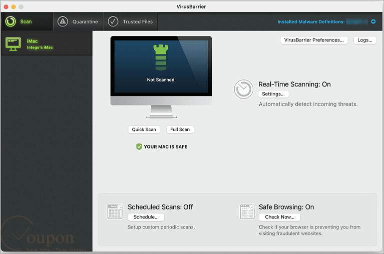 Intego Virusbarrier Screenshot