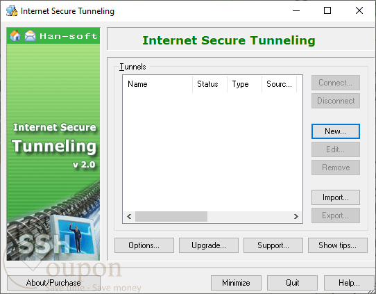 Internet Secure Tunneling Screenshot