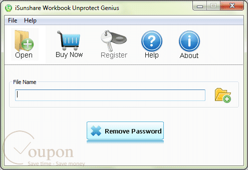 Isunshare Workbook Unprotect Genius Screenshot