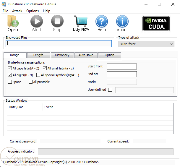 Isunshare Zip Password Genius Screenshot