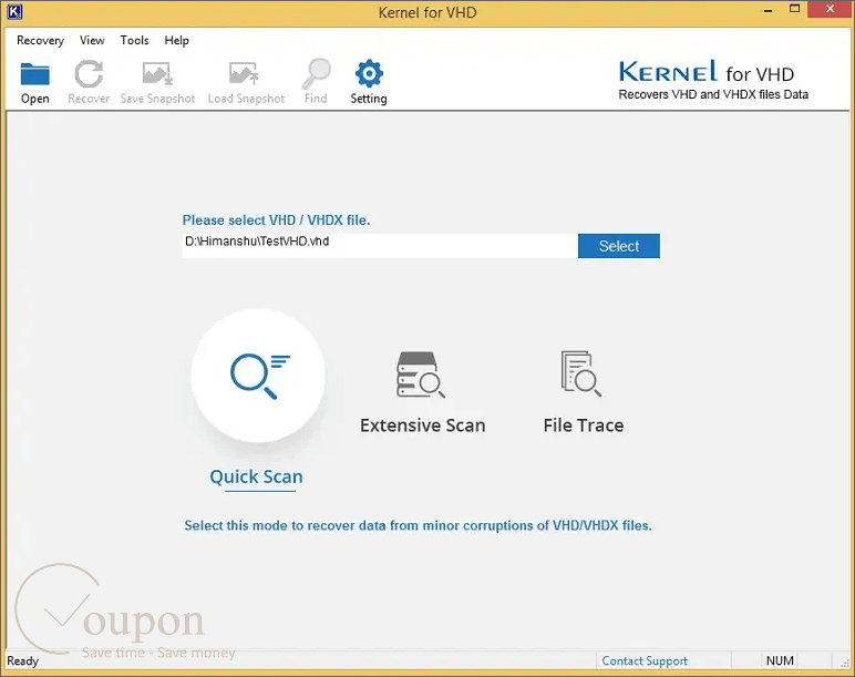 Kernel For Vhd Recovery Screenshot