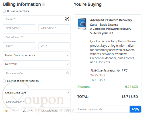 Pc Trek Advanced Password Recovery Suite Coupon Code