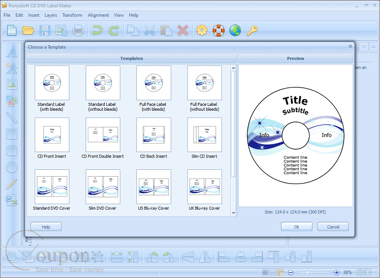 Ronyasoft Cd Dvd Label Maker Screenshot
