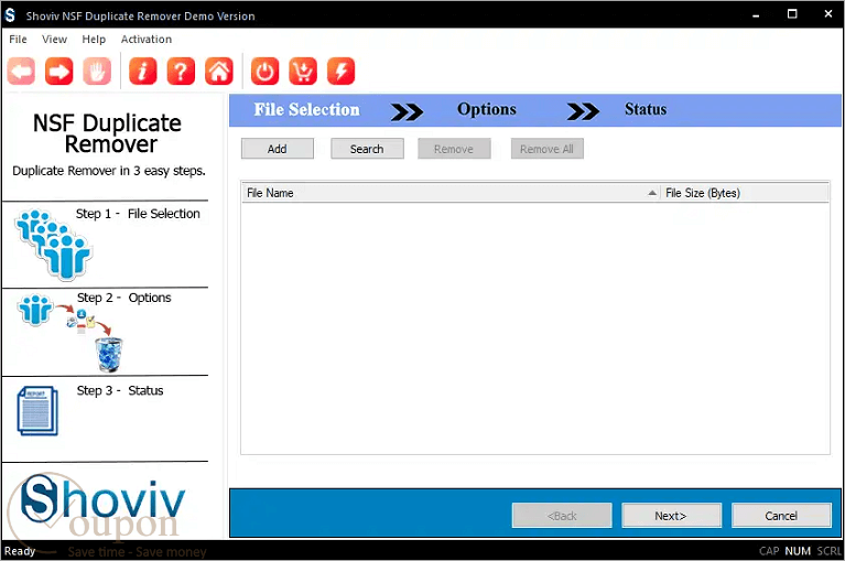 Shoviv Nsf Duplicates Remover Screenshot