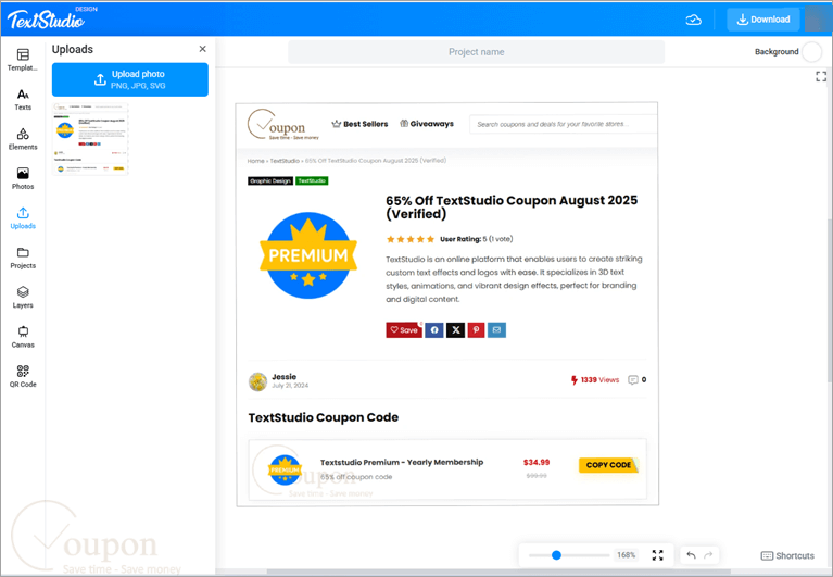 Textstudio Screenshot