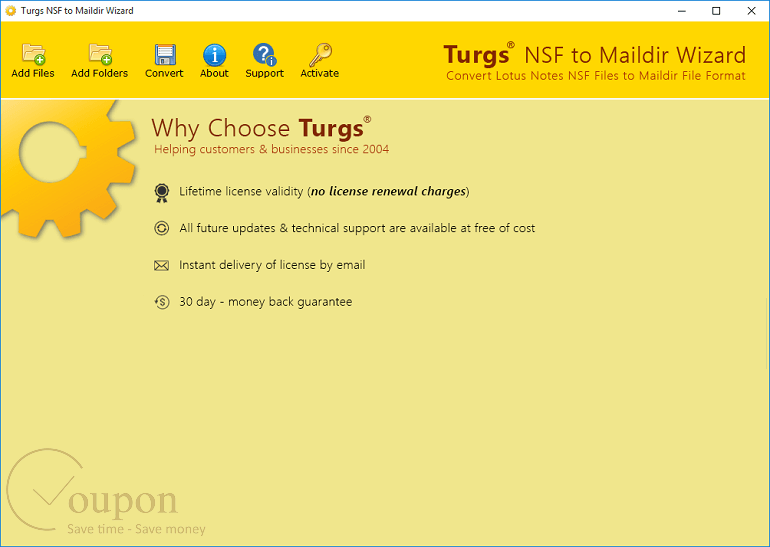 Turgs Nsf To Maildir Wizard Screenshot