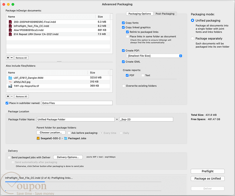 Zevrix Inpreflight Screenshot