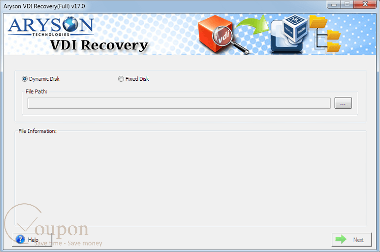 Aryson Vdi Recovery Screenshot