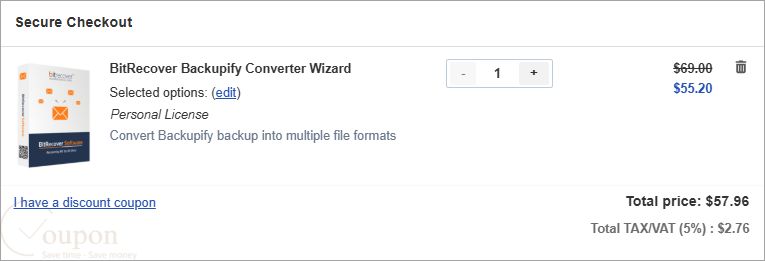 Bitrecover Backupify Converter Wizard Coupon Code