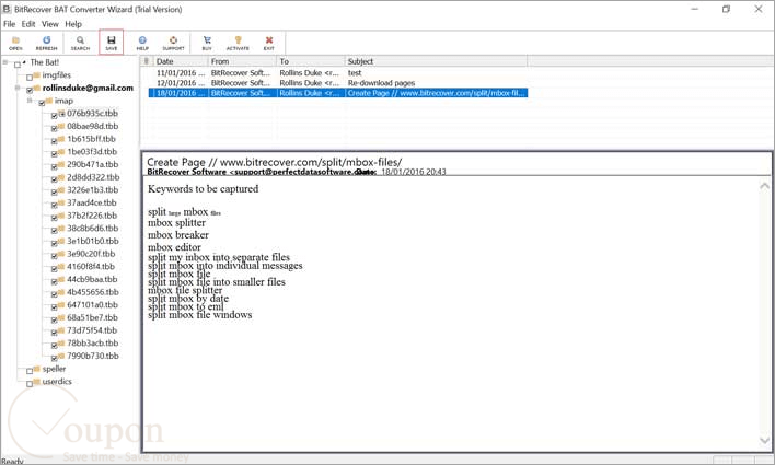 Bitrecover Bat Converter Wizard Screenshot