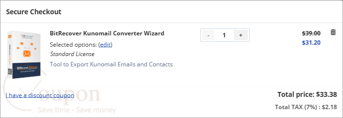 Bitrecover Kunomail Converter Coupon Code