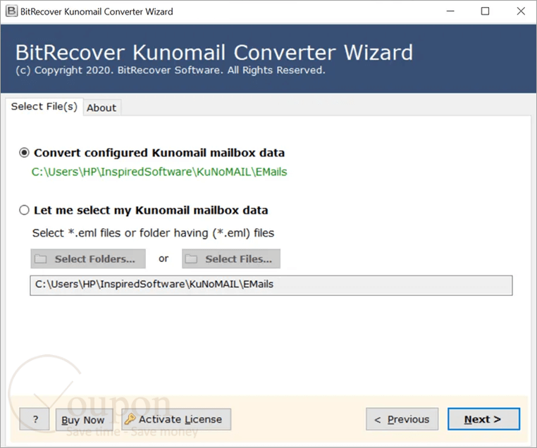 Bitrecover Kunomail Converter Screenshot