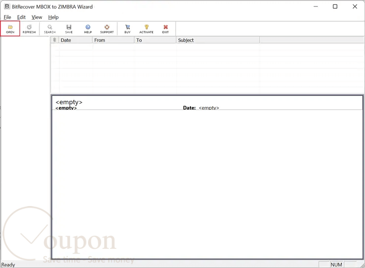 Bitrecover Mbox To Zimbra Wizard Screenshot