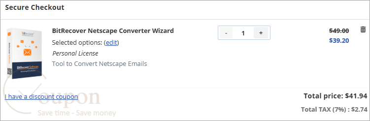 Bitrecover Netscape Converter Wizard Coupon Code