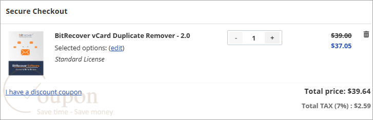 Bitrecover Vcard Duplicate Remover Coupon Code