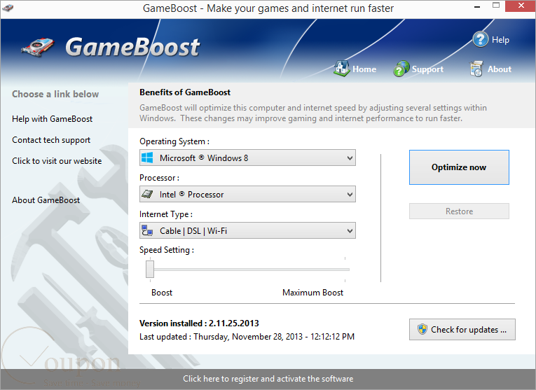 Gameboost Screenshot