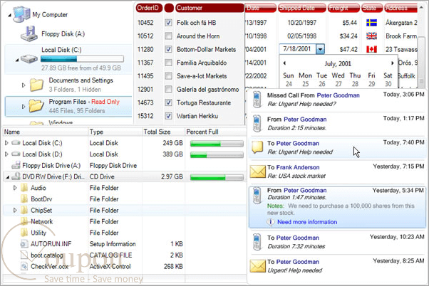 Integralui Lists Screenshot
