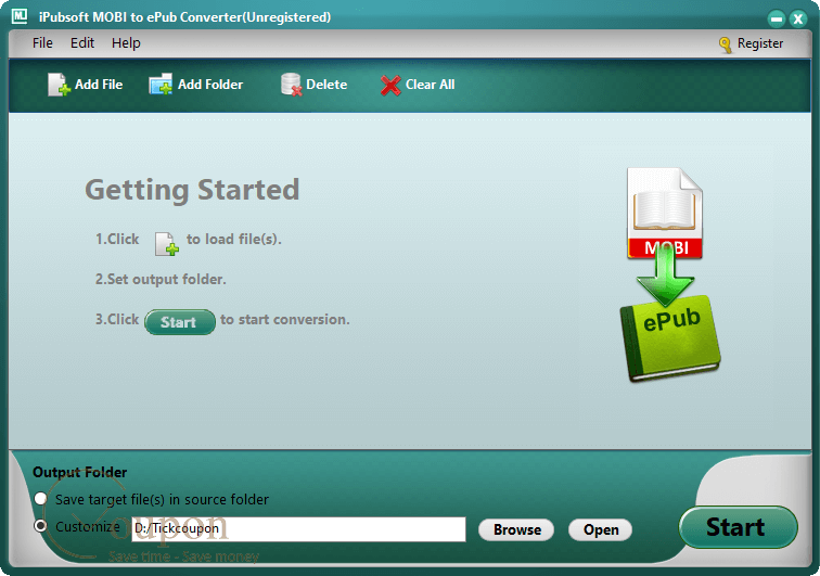 Ipubsoft Mobi To Epub Converter Screenshot