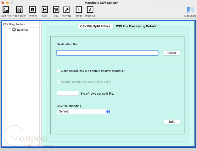 Macuncle Csv Splitter Screenshot