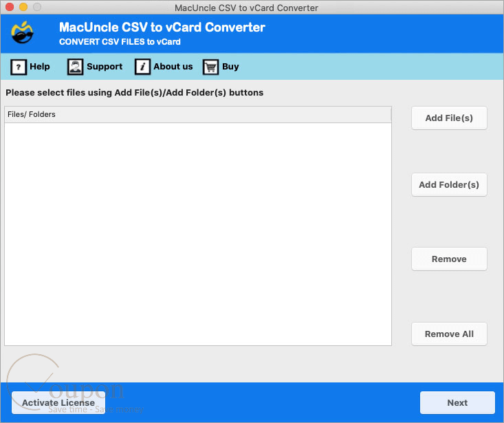 Macuncle Csv To Vcard Converter Screenshot
