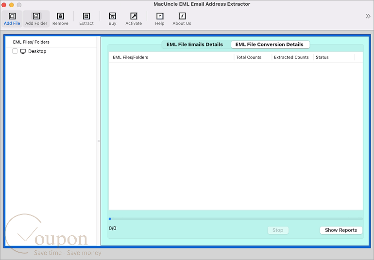 Macuncle Eml Email Address Extractor Screenshot
