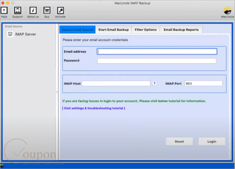 Macuncle Imap Backup Wizard Screenshot