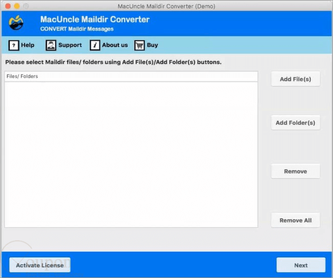 Macuncle Maildir Converter Screenshot