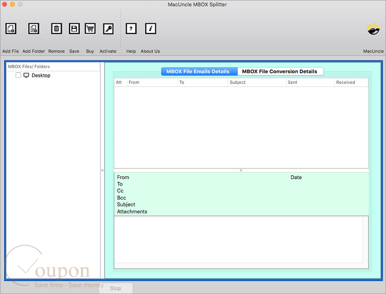 Macuncle Mbox Splitter Screenshot