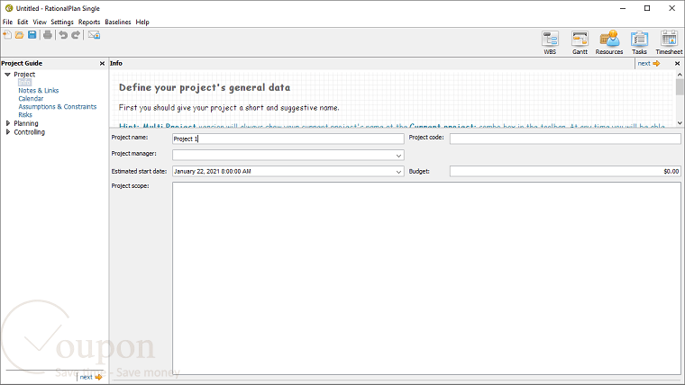 Rationalplan Screenshot