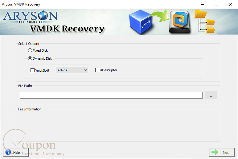Ryson Vmdk Recovery Screenshot
